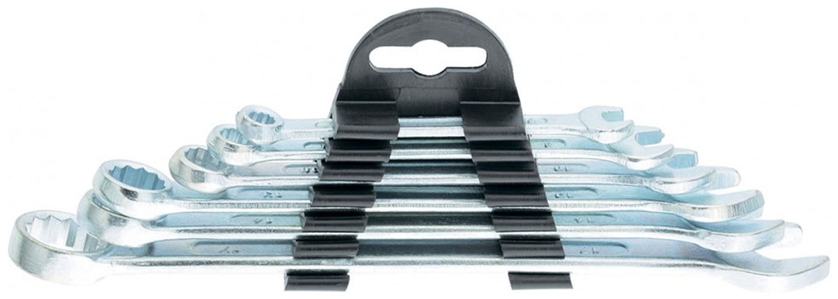 

Набор ключей Sparta комбинированных, 6 - 17 мм, хромированные, 6 шт. 154305