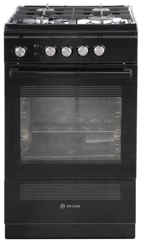 Изображение товара Газовая плита De luxe 506040.24г ЧР-001 с газ-контролем и чугунными решетками
