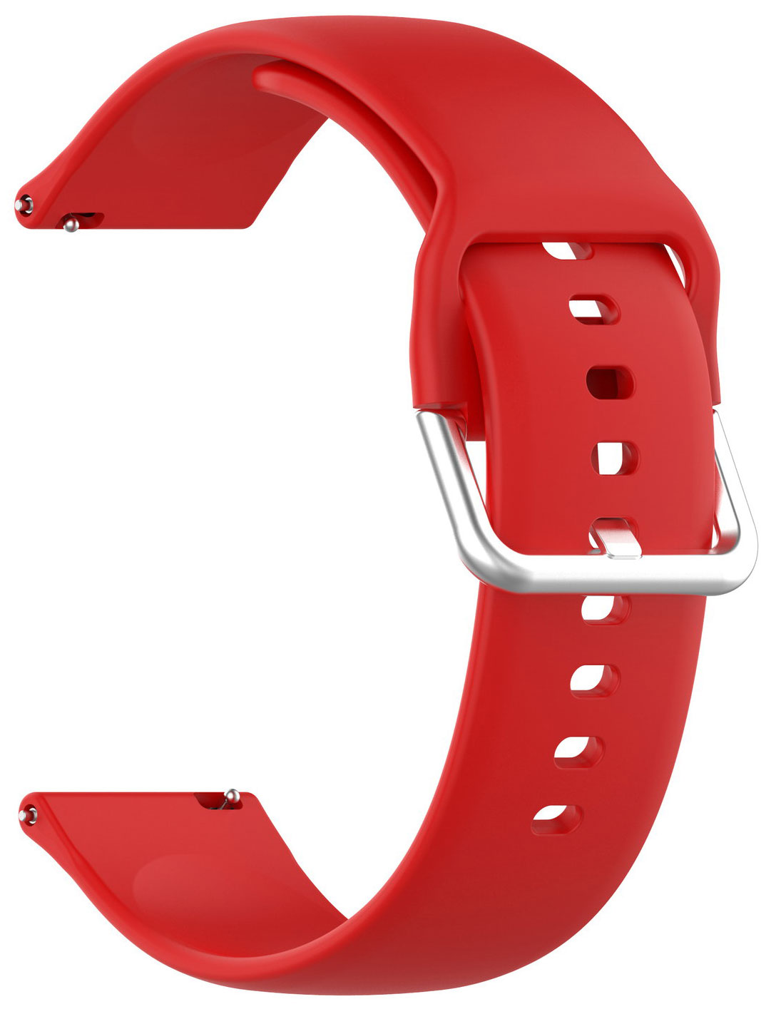 цена Ремешок для смарт-часов Red Line универсальный силиконовый, 20 mm, красный УТ000025251