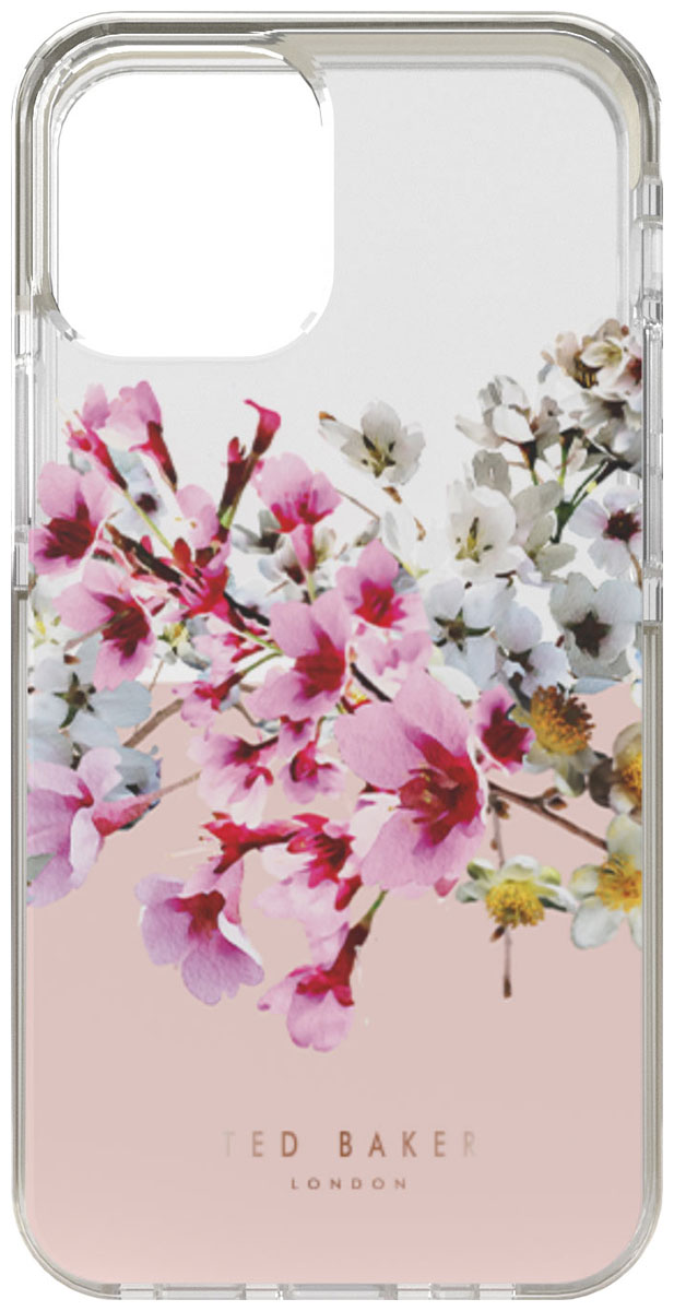 клип кейс ted baker classic antishock для iphone 13 pro max porcelain rose 84813 Клип-кейс Ted Baker Antishock для iPhone 13 Pro Jasmine Clear Pink (84608)