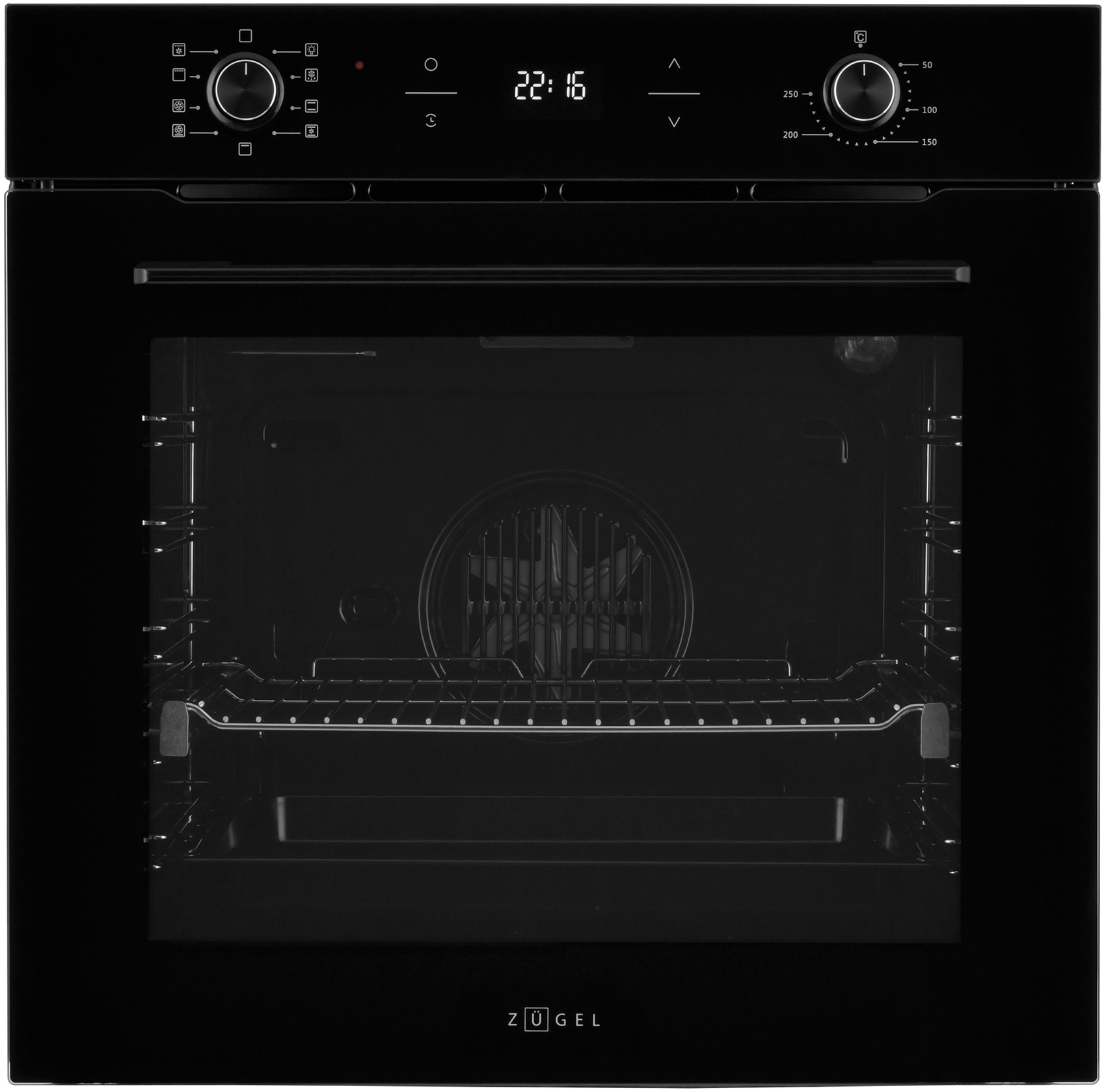 Изображение товара Электрический духовой шкаф Zugel ZOE602B 75л, сенсорное управление, гриль