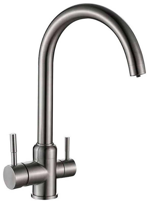 Изображение товара Кухонный смеситель Ulgran U-020 из нержавеющей стали с фильтром