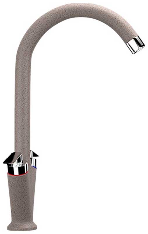 Изображение товара Кухонный смеситель Ulgran U-011/песочный двухрычажный с поворотным изливом