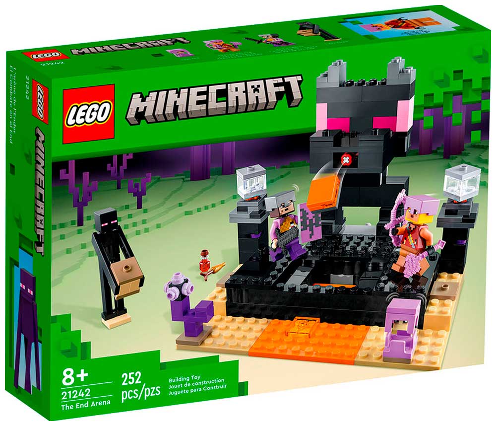 Конструктор Lego Minecraft Финальная арена 21242 набор мягкая игрушка minecraft baby mooshroom набор фигурок minecraft