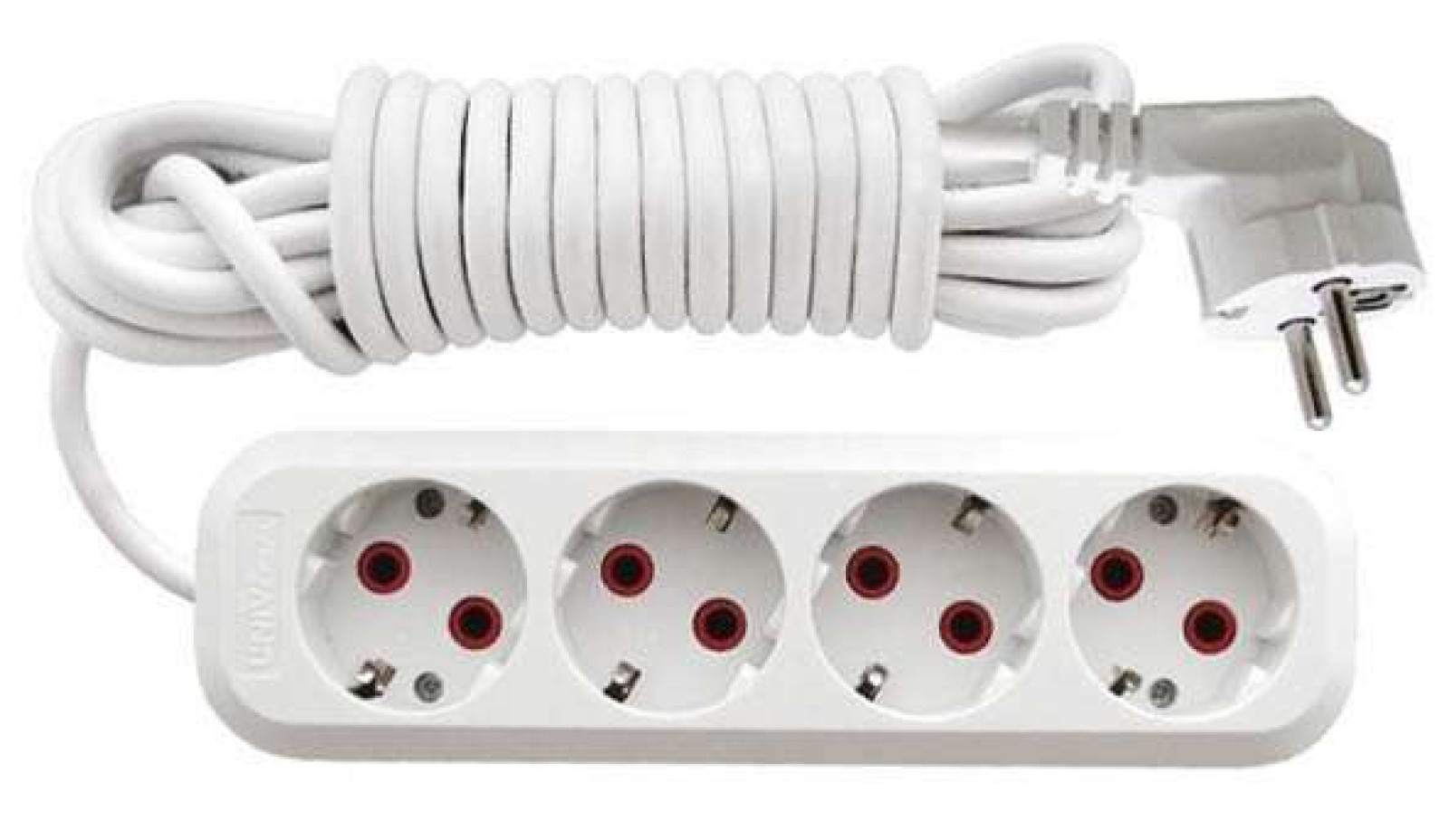 Изображение товара Удлинитель Универсал 4 розетки 2м заземление IP20 У10-555