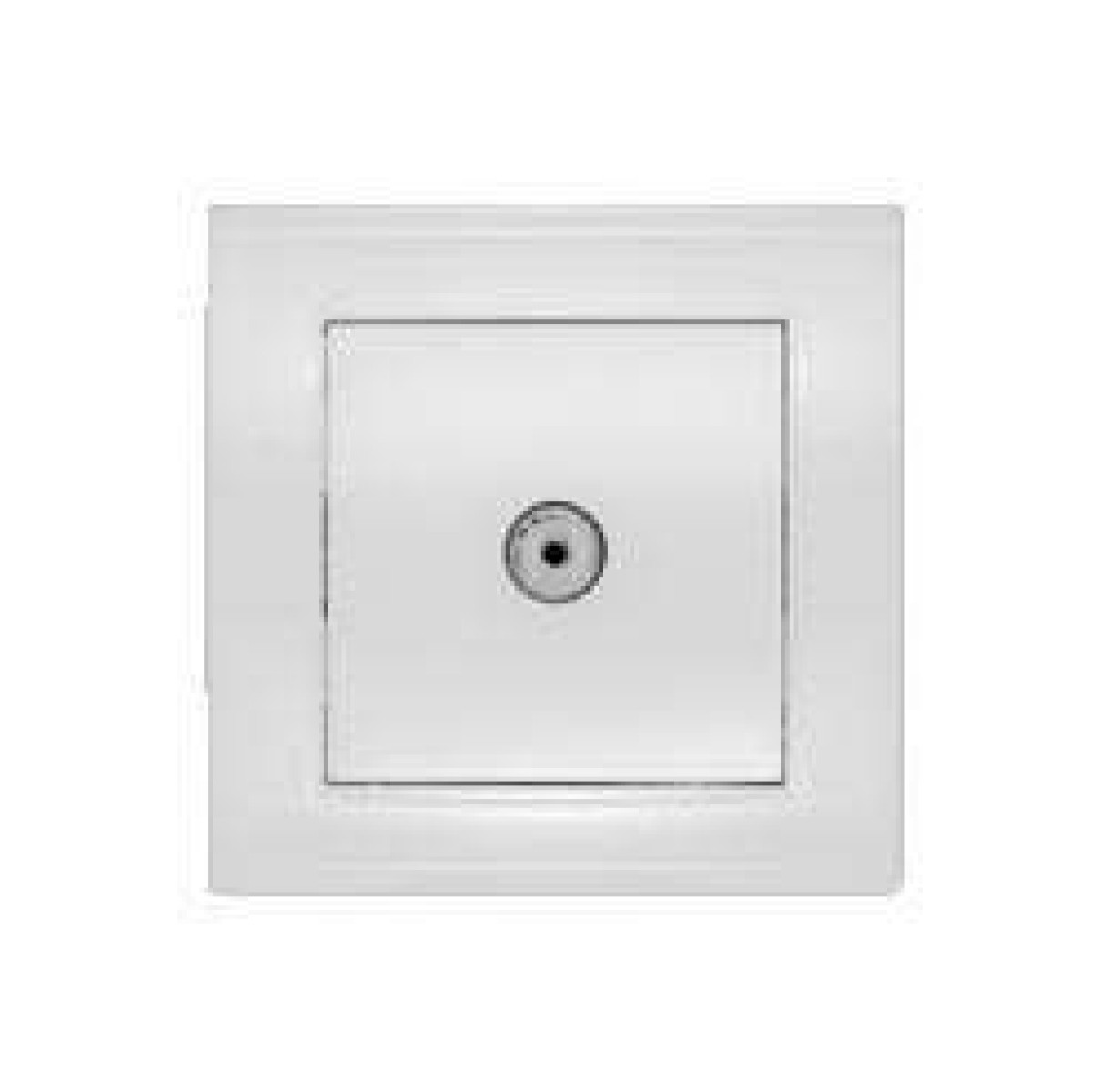 Изображение товара Универсальная телевизионная розетка TV 1-м СП Бриллиант белая