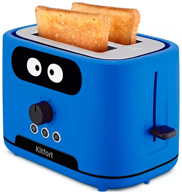 Тостер Kitfort КТ-4093-3 синий тостер kitfort kt 4093 1