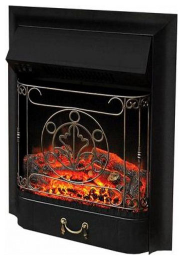 Каминокомплект Royal Flame Dublin арочный сланец с очагом Majestic Black (венге) (64879239)