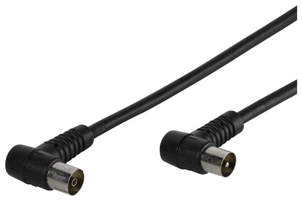 Кабель Vivanco M-F, черный, угловой, 1.5м (48038) usb c type c штекер к 2 rca штекер стерео hifi аудио кабель для мобильного телефона ноутбука тв динамиков коробка 1 м