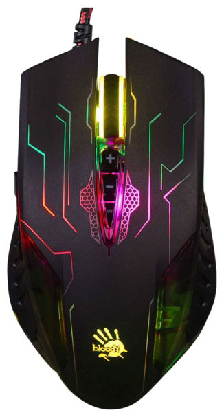Изображение товара Мышь игровая проводная A4Tech Bloody Q51 черный/рисунок