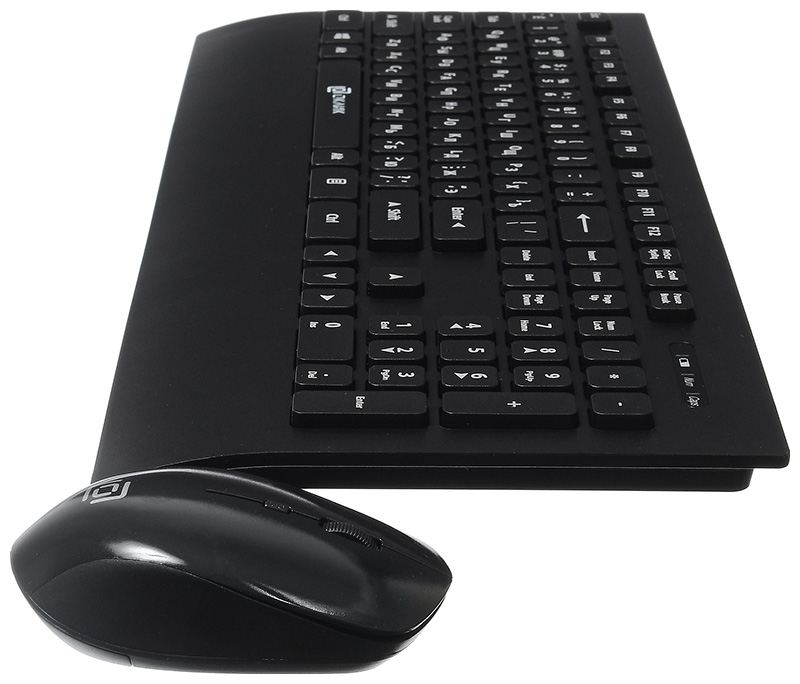 Беспроводная компьютерная клавиатура и мышь Oklick 222M
