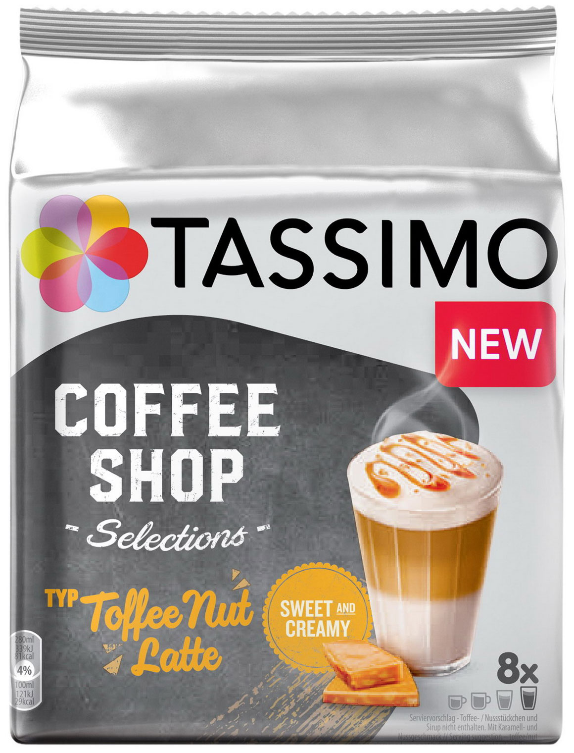 Кофе капсульный Tassimo TOFFEE NUT LATTE Кофе капсульный Tassimo TOFFEE NUT LATTE