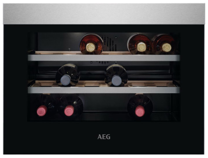 Изображение товара Встраиваемый винный шкаф AEG KWK 884520 M нержавеющая сталь с управлением