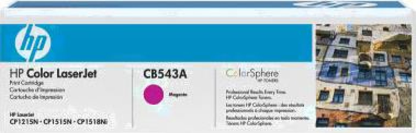 Изображение товара Картридж лазерный HP 125A CB543A пурпурный (1400стр.) для CLJ CP1215/CP1515/CP1518