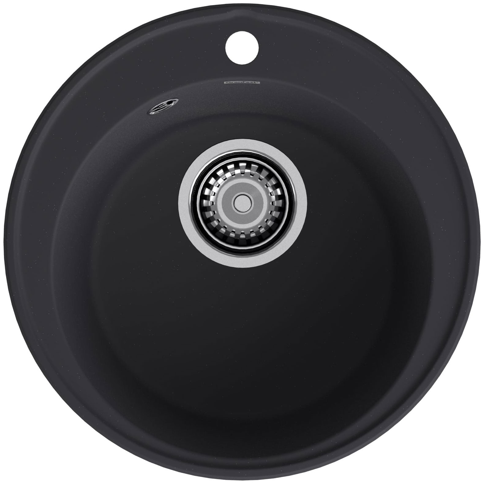 Изображение товара Кухонная мойка GranFest QUARZ GF-Z08 черная, врезная, кварц