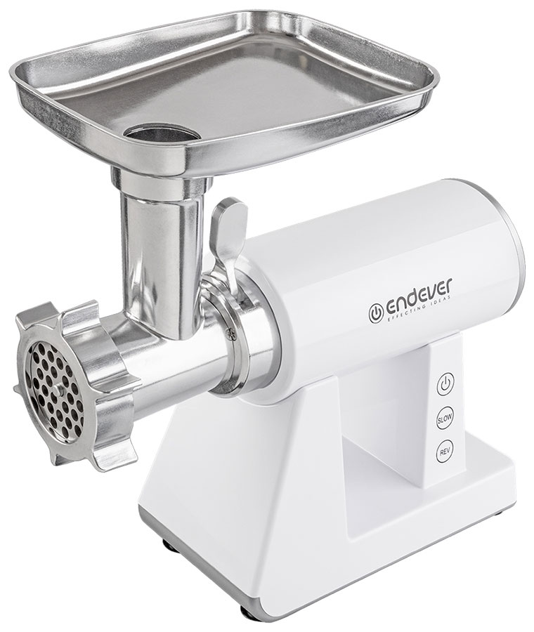 Изображение товара Электрическая мясорубка Endever Sigma-111 белая/стальная - мощная и надежная