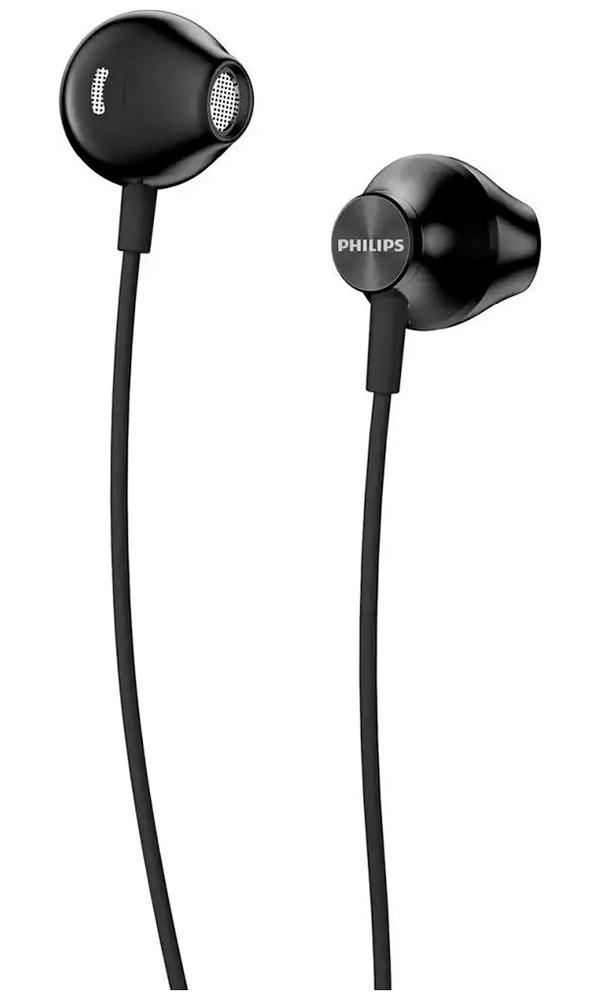 Изображение товара Проводные вставные наушники Philips TAUE100BK/00 с открытым дизайном черные