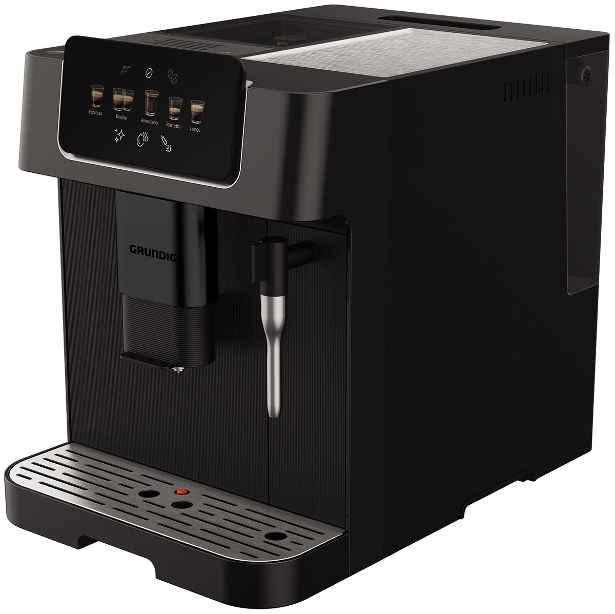 Изображение товара Автоматическая кофемашина Grundig KVA 6230 черный с сенсорным управлением и встроенной кофемолкой