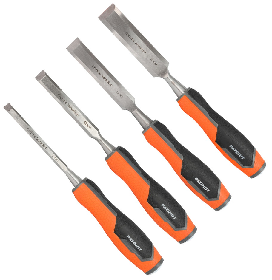 

Набор стамесок Patriot CHP-S4, CrV , 4 шт: 6, 12, 19, 25 мм