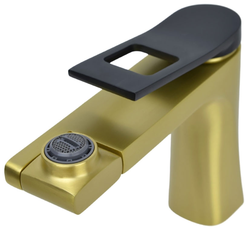 Изображение товара Смеситель для раковины Bronze de Luxe Element/матовое золото (EL02XGB)