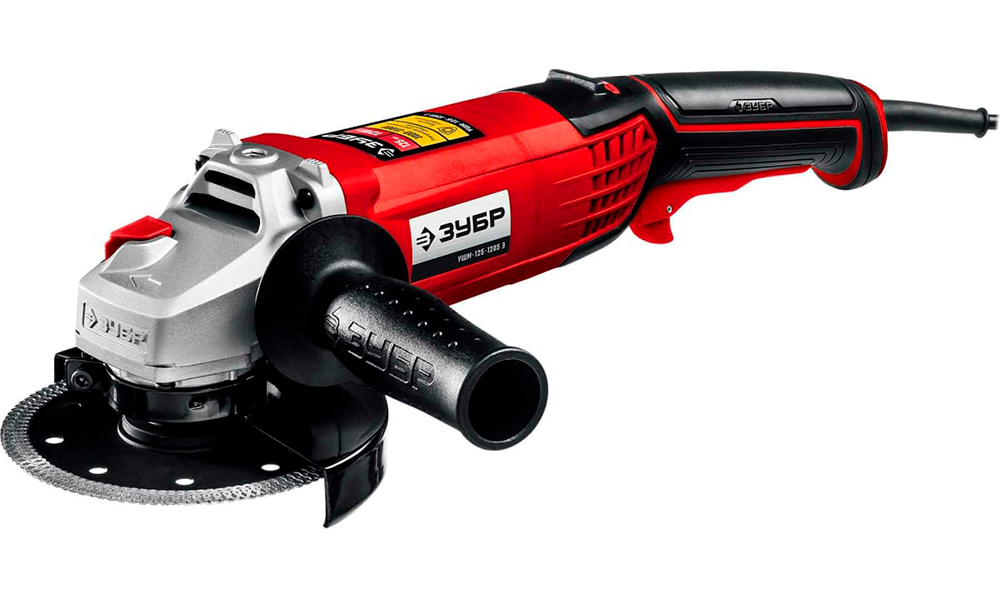 

Угловая шлифовальная машина (болгарка) Зубр 1200 Вт, d125 мм (УШМ-125-1205 Э)