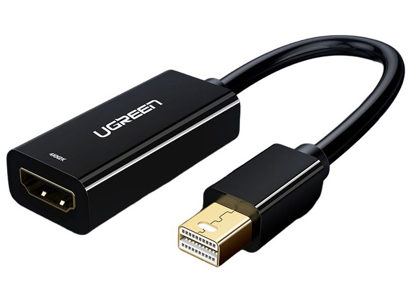 Изображение товара Кабель адаптер Mini DisplayPort to HDMI Ugreen MD112 1080p короткий