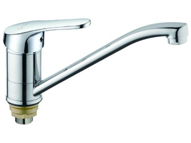 Изображение товара Смеситель для кухни D-Lin хром с поворотным изливом и керамическим картриджем