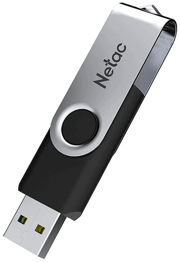 Изображение товара Флеш-накопитель Netac U505, USB2.0, Flash Drive, 64GB, ABS+Metal housing (NT03U505N-064G-20BK)