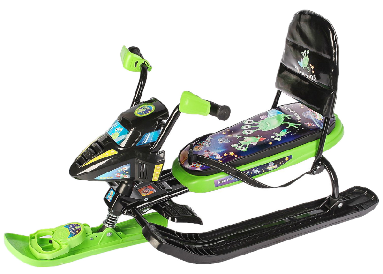 Изображение товара Снегокат Ника Snowpatrol СНД2 с пришельцами для детей от 4 до 12 лет Россия