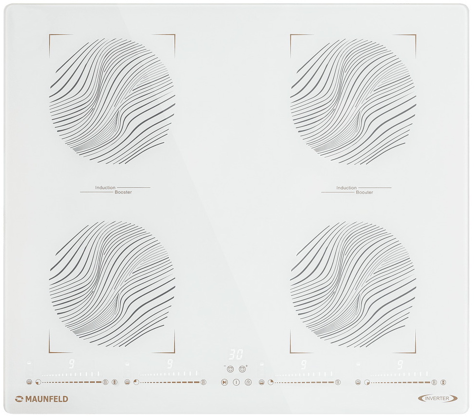 

Электрическая варочная панель Maunfeld CVI594SB2WHF Inverter, Белый