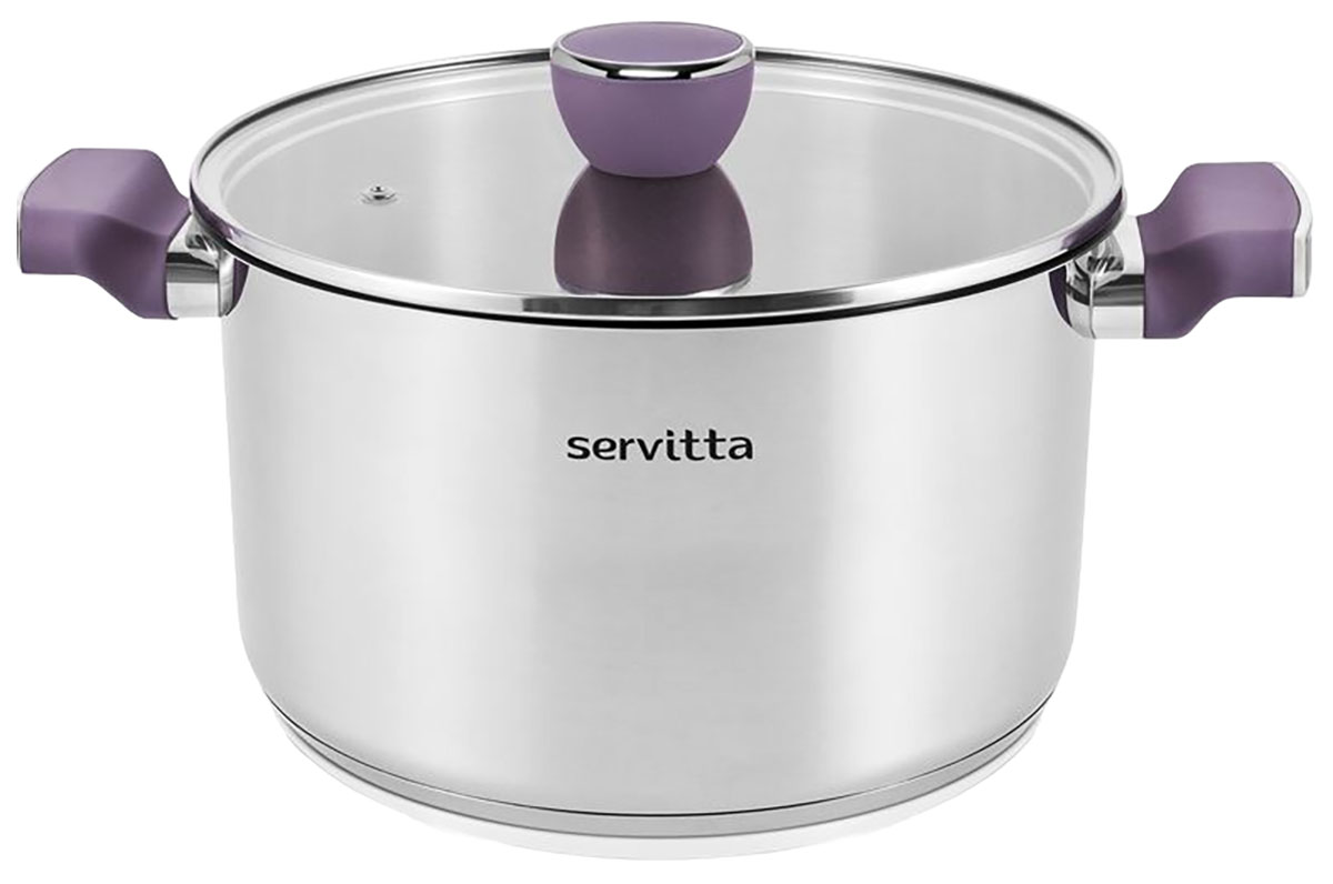 Изображение товара Кастрюля с крышкой Servitta Viola, 5.8 л (Sr0301)