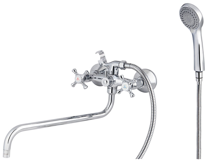 Изображение товара Смеситель для ванны с душем Kaiser Grace, хромированный (11070SH)