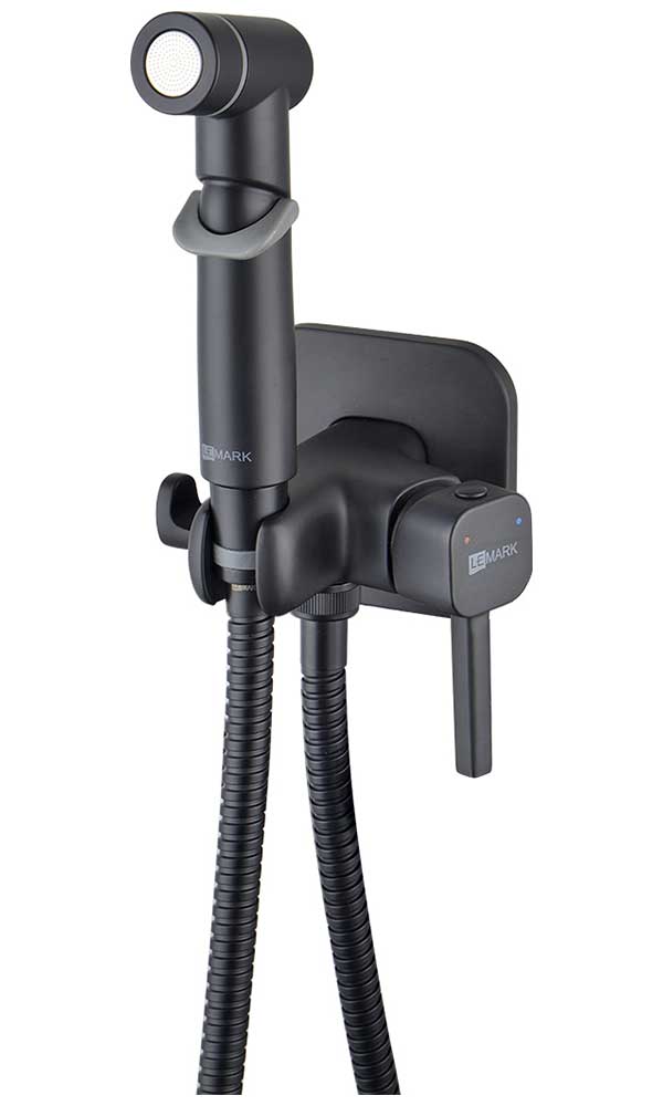 Изображение товара Встраиваемый смеситель Lemark с гигиеническим душем, латунь/бронза (LM7165B)