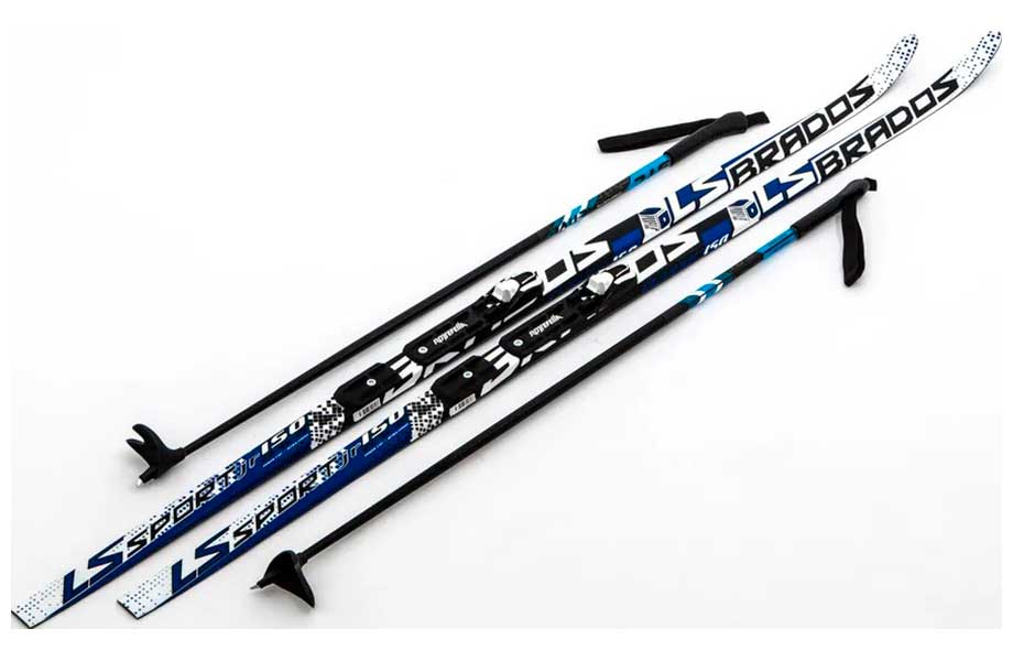 Изображение товара Лыжи беговые STC NNN Rottefella 150 WAX Brados LS Blue для начинающих