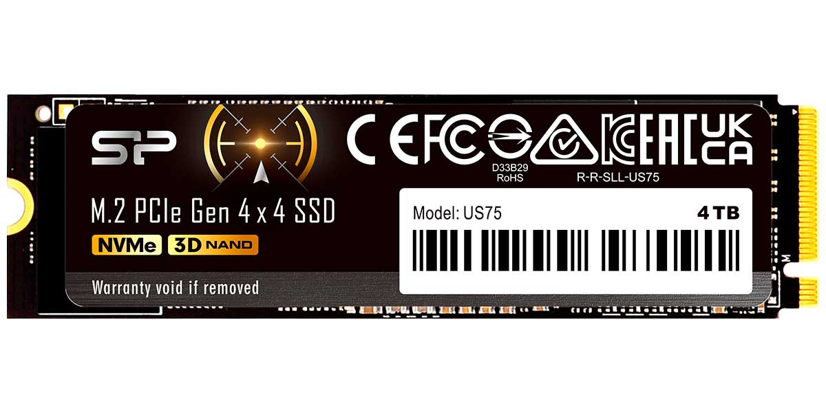 Изображение товара SSD накопитель Silicon Power US75 4TB PCIe 4.0 M.2 2280