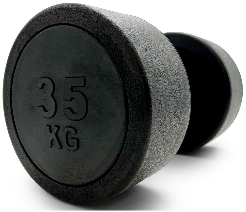 Изображение товара Гантель Unix Fit PRO 35 кг круглая обрезиненная для силовых тренировок