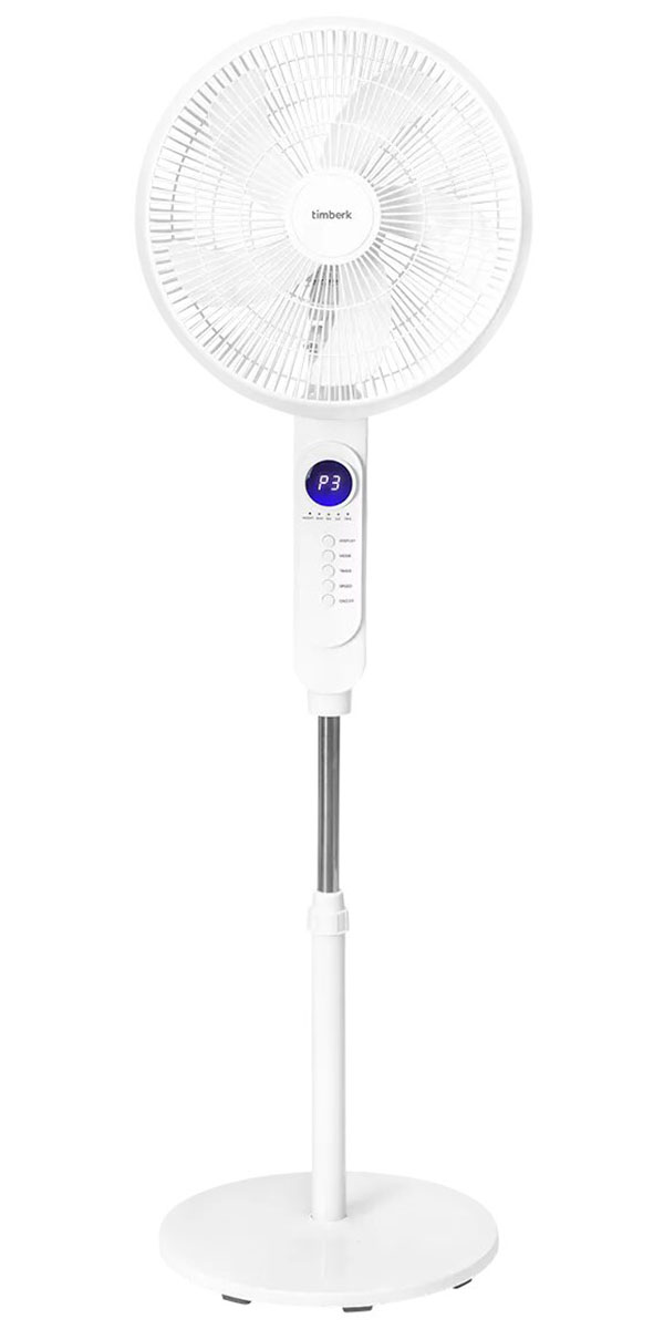 Изображение товара Вентилятор напольный Timberk T-SF1608RC 45Вт 40см белый с пультом