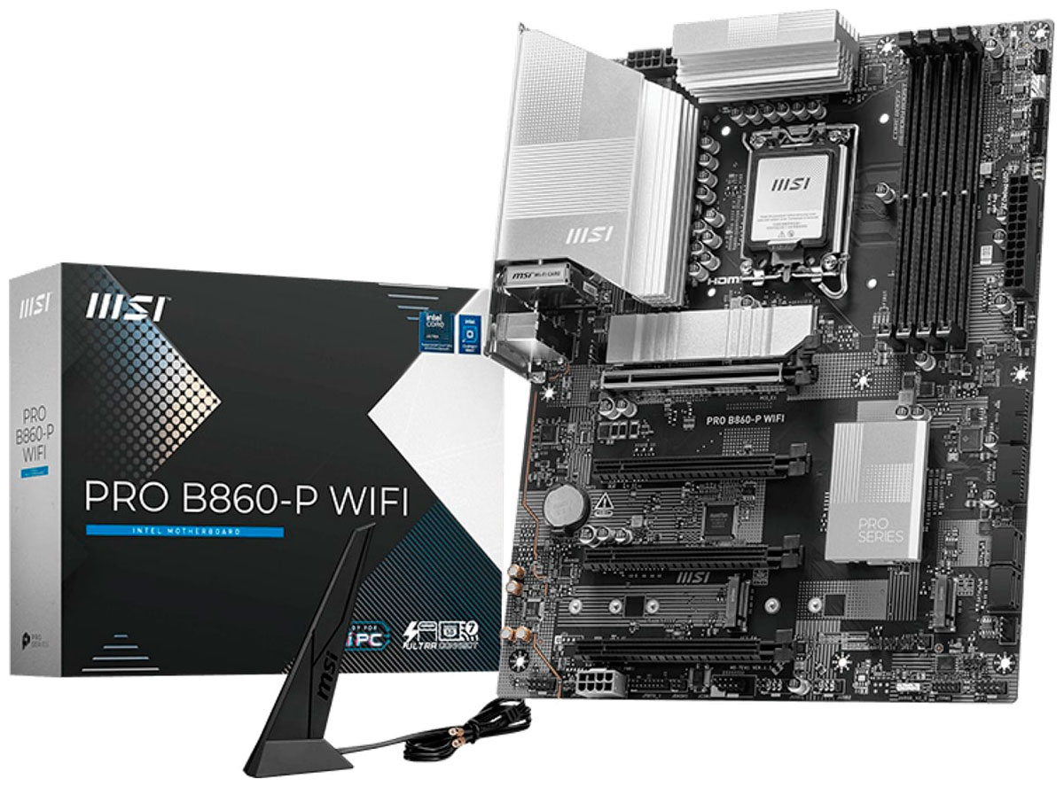 Изображение товара Материнская плата MSI PRO B860-P WIFI (LGA1851, ATX)