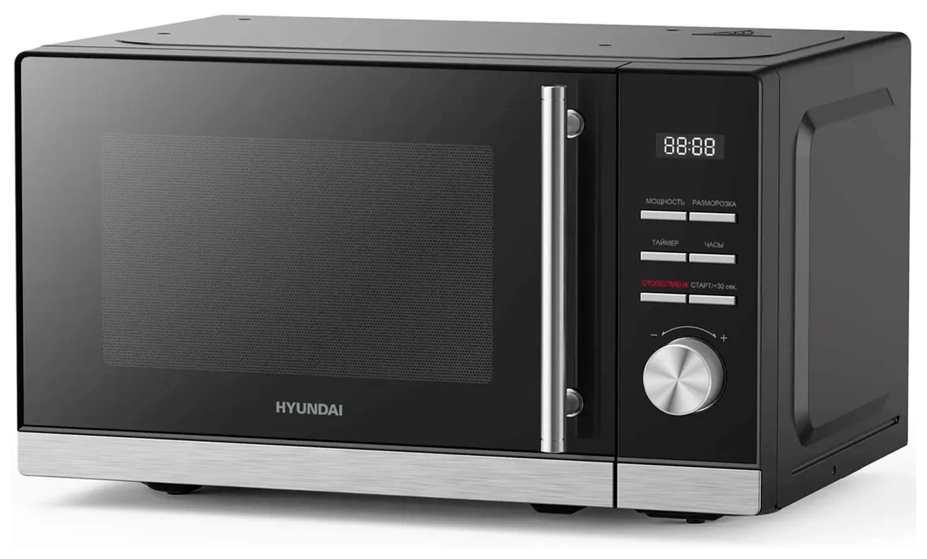 Изображение товара Микроволновая печь Hyundai HYM-D3005 20 л 700 Вт черный/серебристый