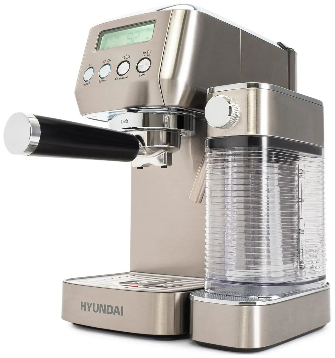Изображение товара Рожковая кофеварка Hyundai HEM-9999 1350 Вт автоматический капучинатор для дома