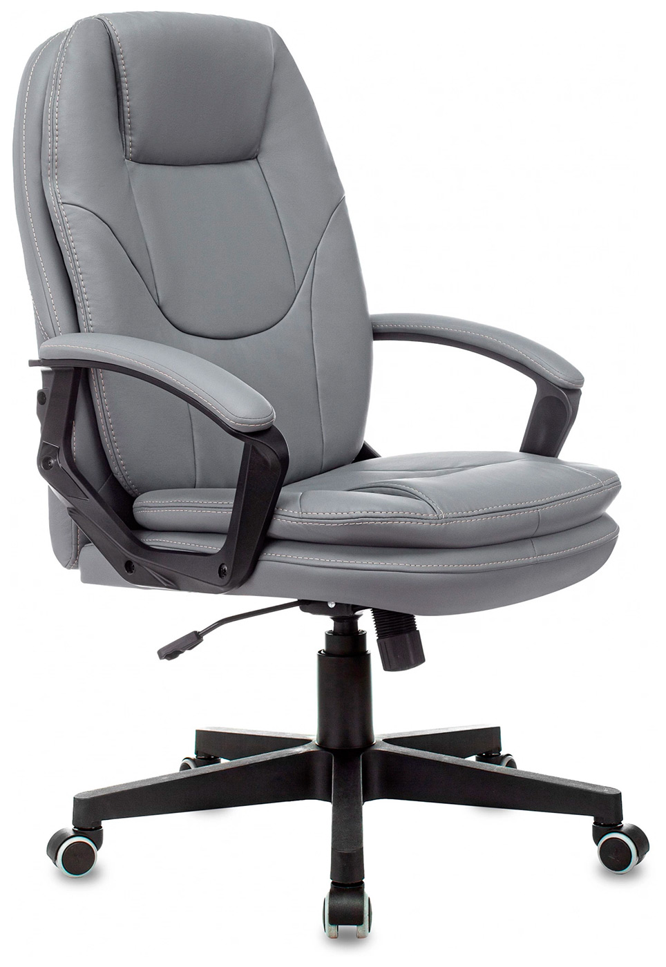 Изображение товара Кресло руководителя Бюрократ CH-868N, серый, экокожа, крестовина пластик (CH-868N/GREY)