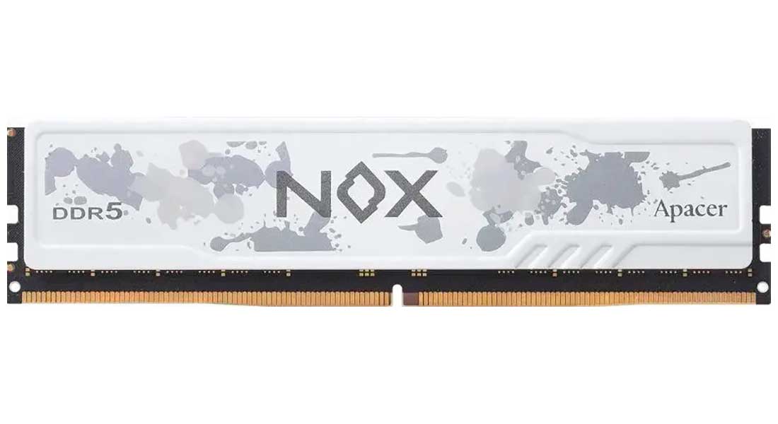 Изображение товара Оперативная память Apacer DDR5 16GB 6800MHz NOX White (AH5U16G62C532MWAA-1)