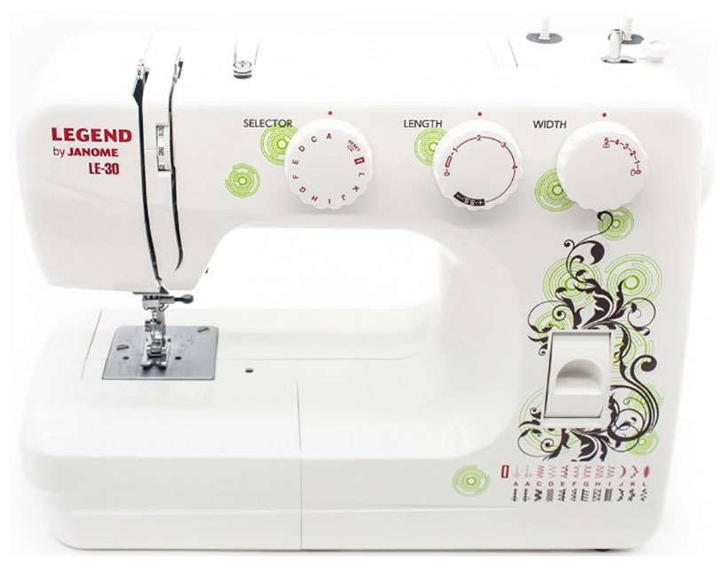 Изображение товара Швейная машина Janome LEGEND LE30 белая электромеханическая с 23 операциями