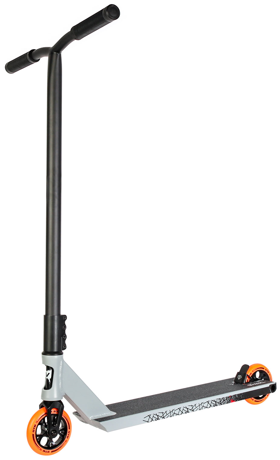 Изображение товара Трюковый самокат Novatrack Crow 20 алюминий 110 мм SCS черный серый 2024