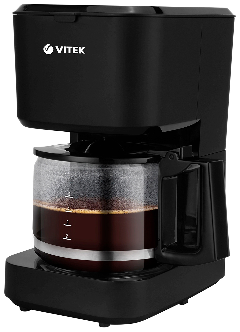 Изображение товара Капельная кофеварка Vitek VT-8386 630 Вт черная современная надежная