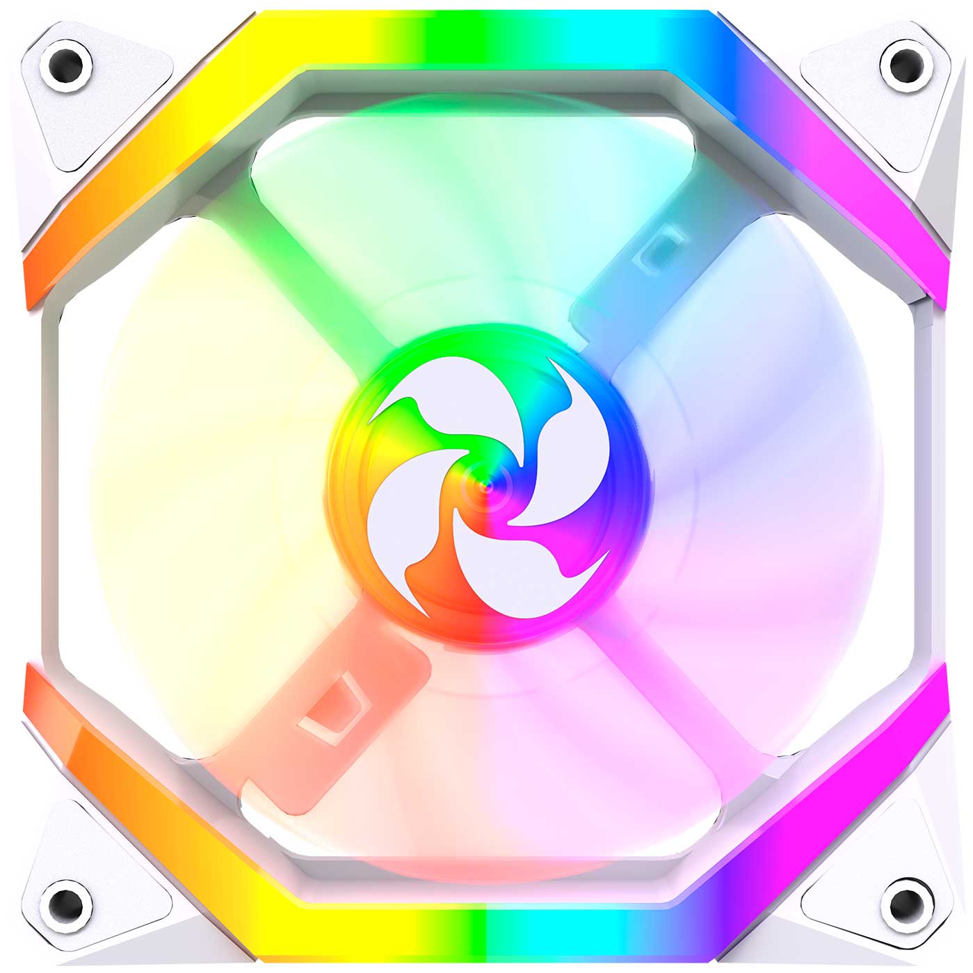 Изображение товара Вентилятор для корпуса 4FAN F40 White 120mm ARGB бесшумный и надежный