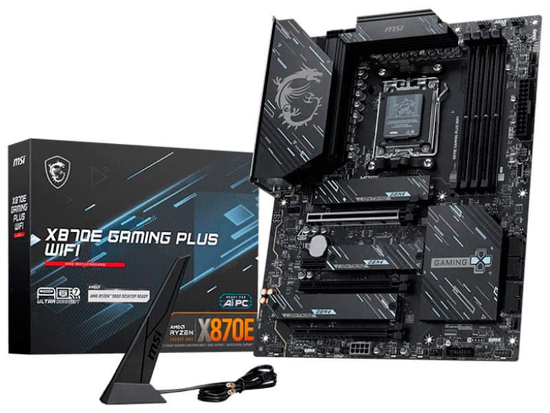 Изображение товара Материнская плата MSI X870E GAMING PLUS WIFI (AM5, ATX)