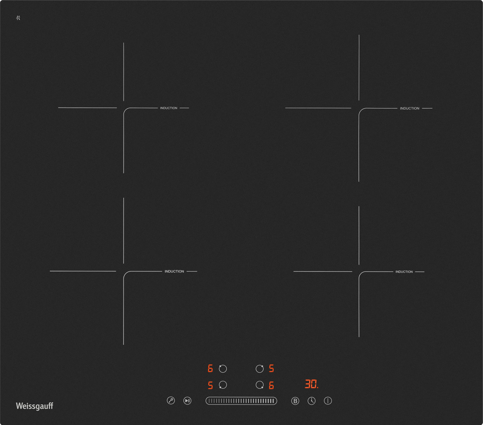 Изображение товара Электрическая варочная панель Weissgauff HI 632 BA Matt