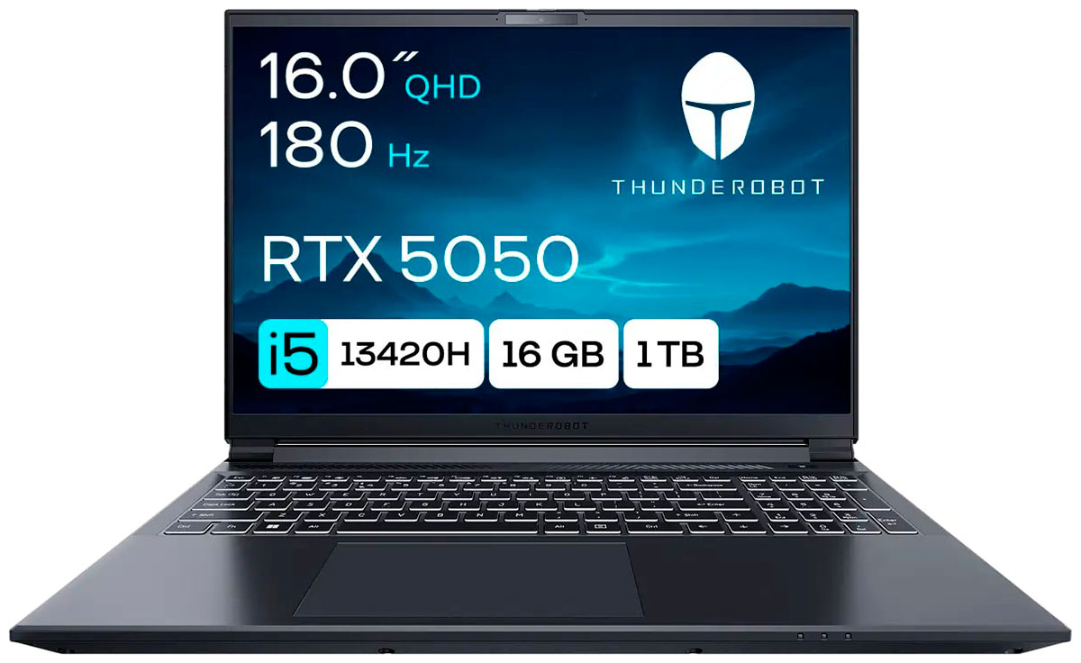 Изображение товара Игровой ноутбук Thunderobot Range 16 Evo с RTX 5050, 16 дюймов, SSD 1 ТБ