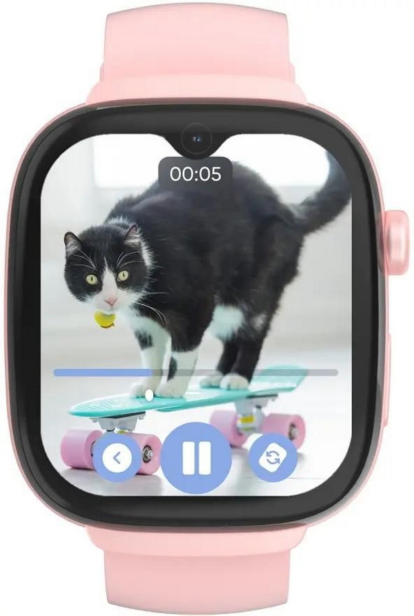 

Детские часы с GPS поиском Elari KidGram Watch 4G - Pink (KP-4G-K-PINK)